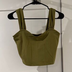 Abercrombie & Fitch Olive Green Cropped Camisole